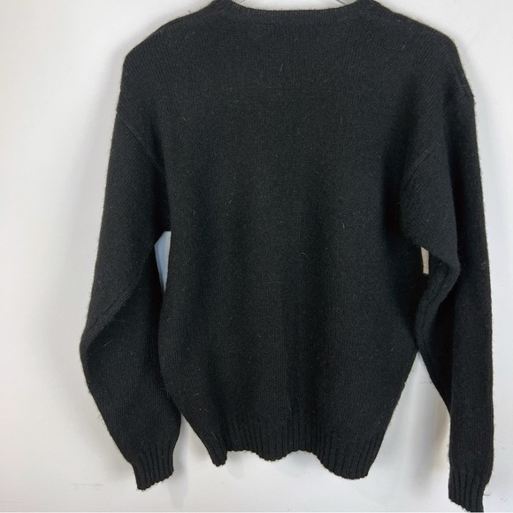 Vintage 100% Shetland wool reindeer winter Christmas Holiday sweater by Britches - Picture 3 of 5